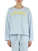 CELESTE | Felpa in cotone garzato con stampa logo frontale
