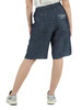BLU | Bermuda in denim leggero Indigo di lyocell e lino