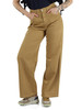 KAKI | Pantaloni gamba larga in gabardina di cotone