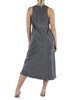GRAU | Langes Kleid DONARE aus gewaschenem Lyocell