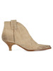 BEIGE | Tronchetto in suede effetto coccodrillo