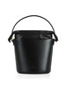 NERO | Borsa a secchiello con placca logo
