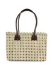 BEIGE | Borsa a spalla LONTAR Small in sisal intrecciato