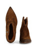 MARRONE | Tronchetto texano in suede
