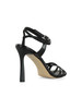 NERO | Sandali in pelle con tacco alto