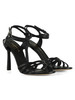 NERO | Sandali in pelle con tacco alto