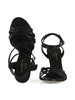 NERO | Sandali in pelle con tacco alto