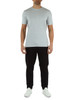 GRIGIO CHIARO | T-shirt in cotone con scritta logo a rilievo