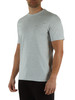GRIGIO CHIARO | T-shirt in cotone con scritta logo a rilievo