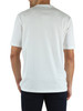 BIANCO | T-shirt in cotone con ricamo logo frontale