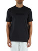 BLU SCURO | T-shirt in cotone con scritta logo a rilievo
