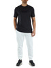BLU SCURO | T-shirt in cotone con scritta logo a rilievo