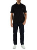 SCHWARZ | Poloshirt aus mercerisierter Baumwolle mit Logo-Patch