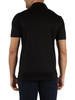 NERO | Polo con zip in lyocell e cotone