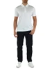 BIANCO | Polo con zip in lyocell e cotone