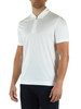 BIANCO | Polo con zip in lyocell e cotone