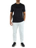 BIANCO | Pantaloni sportivi in cotone con scritta logo