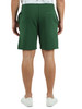 VERDE | Pantaloncini sportivi regular fit in cotone garzato