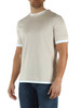 BEIGE | T-shirt in cotone Giza con inserti a contrasto