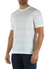 BIANCO | T-shirt regular fit in cotone a righe
