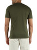 VERDE MILITARE | T-shirt in cotone con patch logo frontale