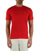 ROSSO | T-shirt in cotone con patch logo frontale