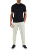BLU SCURO | T-shirt in cotone con patch logo frontale