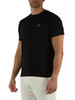 NERO | T-shirt in cotone con patch logo frontale