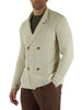 BEIGE | Cardigan doppiopetto in misto cotone