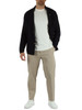BLU SCURO | Cardigan doppiopetto in misto cotone
