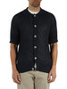 BLU | Cardigan manica corta in misto cotone e lino