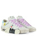 BIANCO | LOONEY TUNES X CRIME LONDON: Sneakers in pelle DISTRESSED