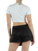 BIANCO | T-shirt cropped Essentials a costine