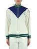 OFF WHITE | Felpa Essentials color block con zip