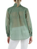 VERDE | MONOCHROME: Camicia in mussola di cotone e seta CENNARE1