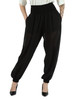 NERO | Pantalone BORE in voile di viscosa e cotone
