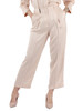 ROSA | Pantaloni in raso fluido martellato di misto viscosa