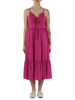 FUCHSIA | Midikleid aus Baumwollpopeline