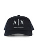 BLU SCURO | Cappello in cotone con ricamo logo frontale