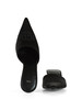 NERO | Sabot in raso con tacco logo