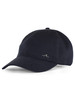 BLU SCURO | Cappello in cotone e lyocell con placca logo