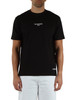 NERO | T-shirt in cotone con ricamo logo frontale