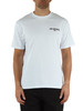 BIANCO | T-shirt in cotone con stampa logo frontale