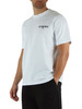 BIANCO | T-shirt in cotone con stampa logo frontale