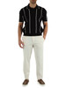 NERO | Polo Tricot Label in misto viscosa