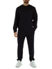 BLU SCURO | Felpa girocollo regular fit in misto cotone