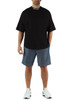 NERO | T-shirt oversize in cotone con scritta logo