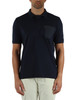 BLU SCURO | Polo ISACCO in cotone e rayon stretch
