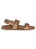 CUOIO | Sandali in rafia ed ecopelle NIA FLAT