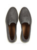 GRAU | SIENNE Wildleder-Mokassins